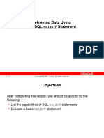 Retrieving Data Using The SQL SELECT Statement