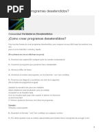 APRENDA Como Crear Programas Desatendidos