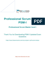 Professional Scrum Master Level I