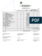 Republic of The Philippines Sta. Elena, Marikina City Approved Budget Cost