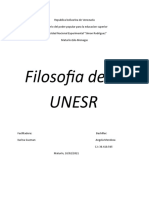 Filosofia de La UNESR