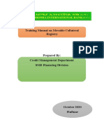 Training Manual On Movable Collateral Registry