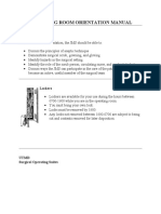 Operating Room Orientation Manual