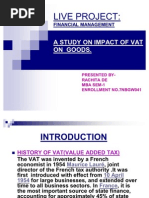 A Study On Impact of Vat On Goods.: Financial Management