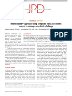 Interdisciplinary Approach Using Composite Resin and Ceramic Veneers To Manage An Esthetic Challenge