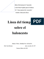 Línea Del Tiempo Sobre El Baloncesto