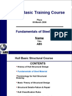 Hull Basic Training Course: Fundamentals of Steel Material