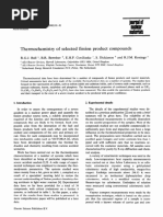 Thermochemistry of Selected Fission Product Compounds