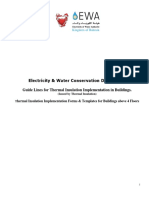 Electricity & Water Conservation Directorate Guide Lines For Thermal Insulation Implementation in Buildings