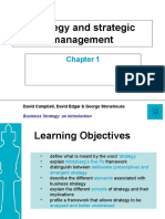 Strategy and Strategic Management: David Campbell, David Edgar & George Stonehouse