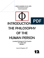 Intro. To Philosophy MODULE 1 FIRST QUARTER S.Y. 2020 2021