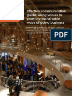 Effective Communication Guide: Using Values To Promote Sustainable Ways of Doing Business