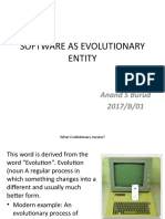 SOFTWARE AS EVOLUTIONARY ENTITY Anand