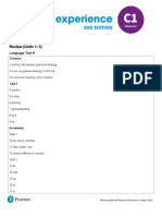 Answer Key Review (Units 1-3) : Language Test A