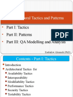 Chapter 3 - Architectural Tactics and Patterns