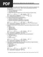 Chapter 1-Organizational Behavior and Opportunity: Multiple Choice