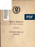 Saint Gabriel of Our Lady of Sorrows, Passionist - A Youthful Hero of Sanctity (1920)