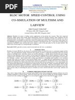 BLDC Motor Speed Control Using Co-Simulation of Multisim and Labview