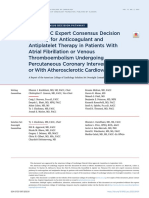 2021 AC and APT Decision Pathway For AF VTE and PCI ASCVD