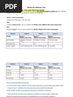 Module Six Wellness Plan: GO TO FILE - Choose SAVE AS - Save A Copy of This To Your Computer!