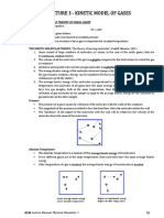 Lecture 3 Kinetic Model of Gases