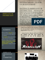 Report - Art.138 - Inciting To Rebellion