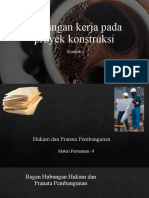 Hubungan Kerja Pada Proyek Konstruksi