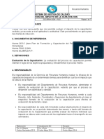 RRHH - GGM - P007 Evaluacion Del Impacto de La Capacitacion