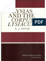 (Kenneth J. Dover) Lysias and The Corpus Lysiacum