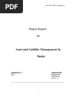 Asset and Liability Management in Banks