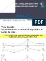 Aula 025 - Vigas - Projeto - Detalhamento Da Armadura Longitudinal Ao Longo Da Viga-Final