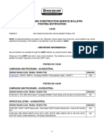 New Holland Construction Service Bulletin Posting Notification