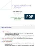 An Introduction To Pricing Methods For Credit Derivatives: José Figueroa-López