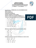 Actividad Semana 22 - 26 Febrero