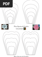 Flores y Hojas Gigantes Moldes TutorialdeArtesania