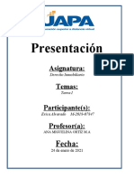 Tarea 1 de Derecho Inmobiliario, Erica