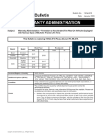 Warranty Administration: Service Bulletin