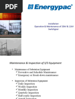 Installation Operation & Maintenance of 33kV & 11kV Switchgear