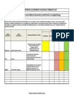 Matriz de Jerarquización Con Medidas de Prevención y Control Frente A Un Peligro, Riesgo.