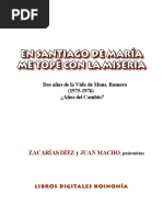 En Santiago de María Me Topé Con La Miseria