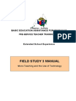 Field Study 3 Manual: Basic Education Assistance For Mindanao