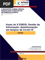 Anais Do X ENEGI: Gestão Da Informação, Desinformação em Tempos Da COVID-19