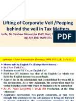 Lifting of Corporate Veil /peeping Behind The Veil in Tax Matters