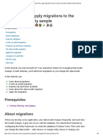 Tutorial Part 5, Apply Migrations To The Contoso University Sample - Microsoft Docs