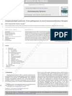 Antiphospholipid Syndrome - From Pathogenesis To Novel Immunomodulatory Therapies