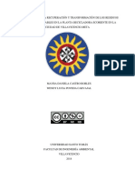 Diagnóstico de La Recuperación y Transformación de Los Residuos