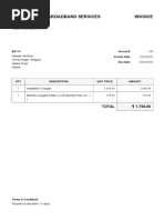 MCN Wireless Broadband Services Invoice: Bill To Invoice # Invoice Date Due Date