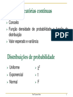 2-2 - Var Aleatorias Continuas e Distribuicoes