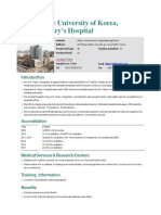 The Catholic University of Korea, Seoul St. Mary's Hospital: Contact Point