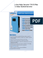 3.5kW Battery-Less Solar Inverter VM II Plus 3.5kVA Solar Hybrid Inverter